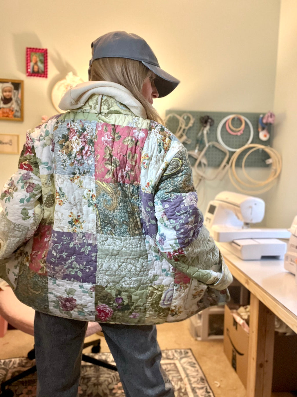 Double-Faced Patchwork Coat