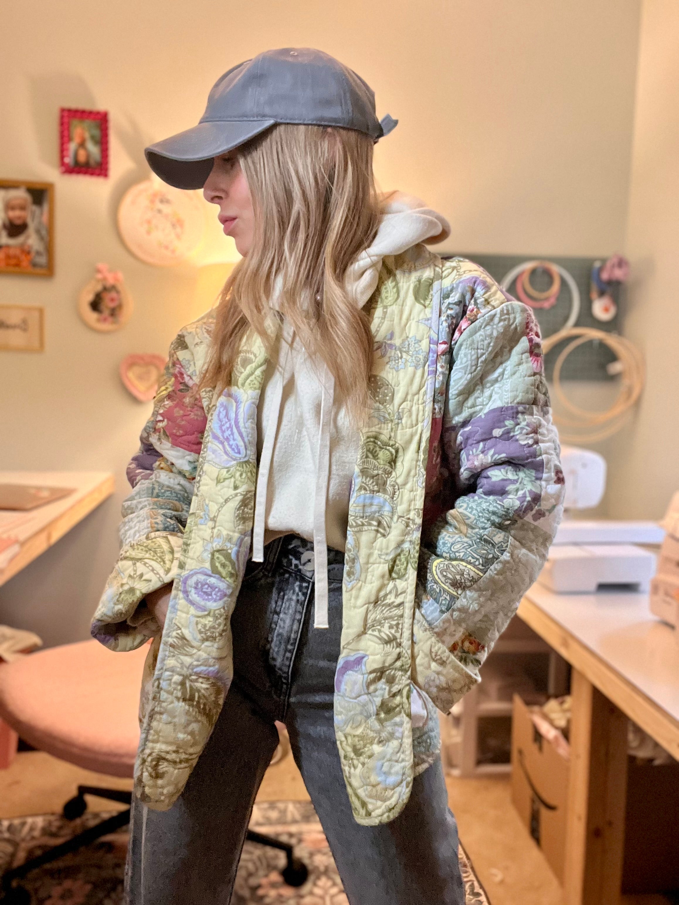 Double-Faced Patchwork Coat
