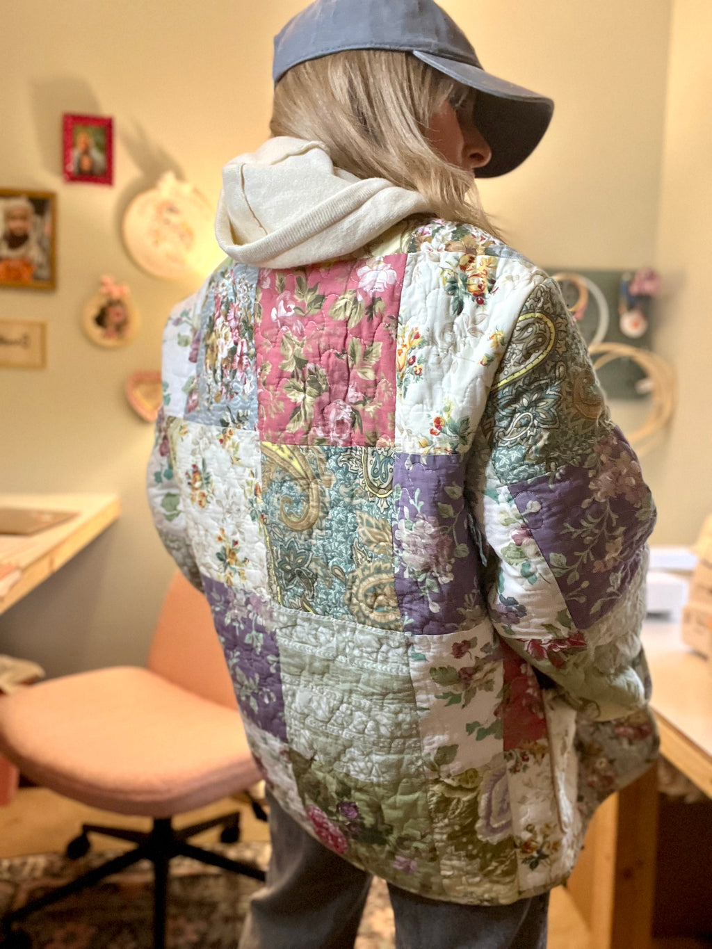 Double-Faced Patchwork Coat