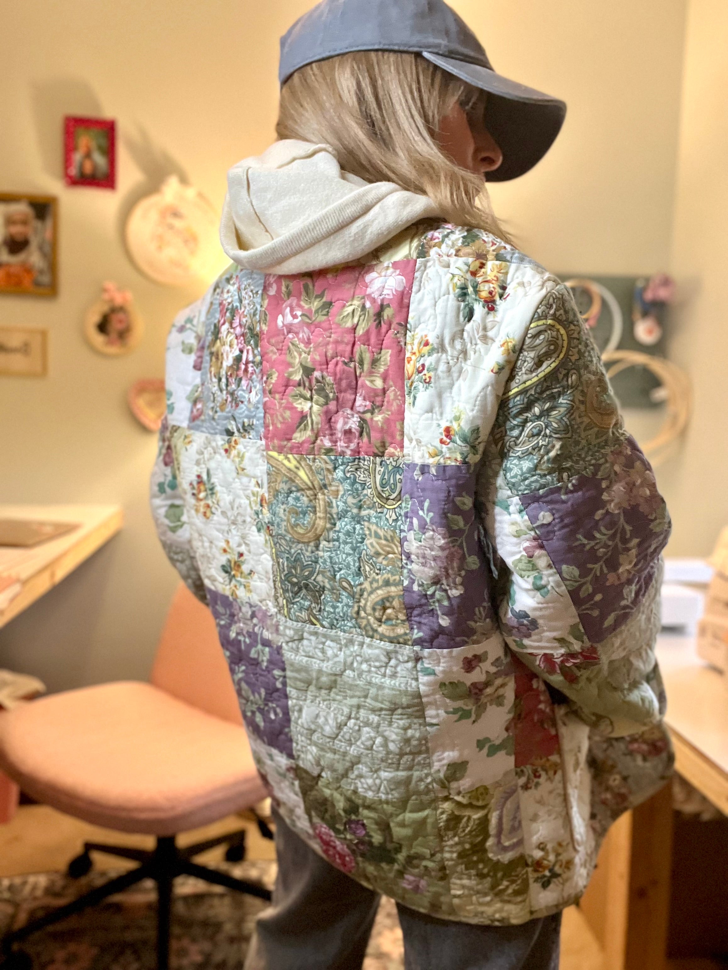 Double-Faced Patchwork Coat